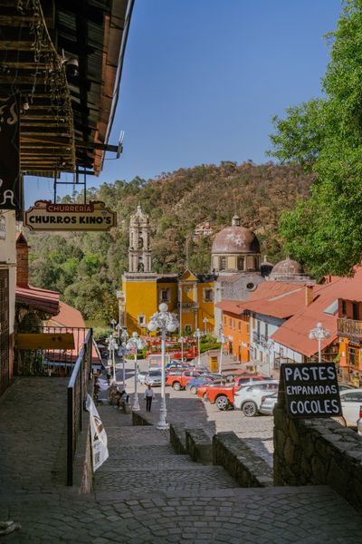 Near Mineral del Chico, an old mining town about a two-hour drive from Mexico City, Wander Cabins offers short-term stays on a wooded hillside.